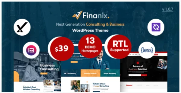 Finanix - Business WordPress Theme