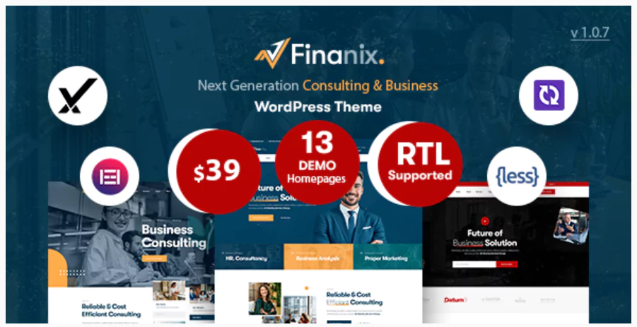 Finanix - Business WordPress Theme