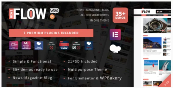 Flow News - Magazine and Blog WordPress Theme