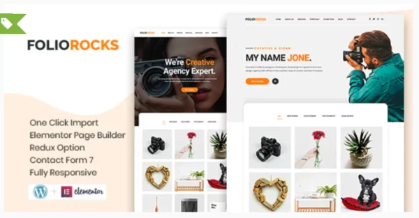 Foliorocks - Minimal Portfolio WordPress Theme
