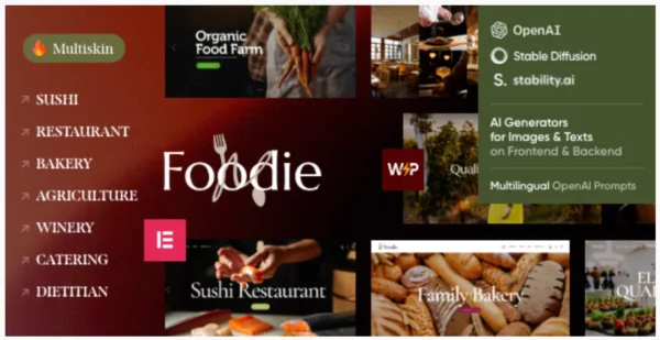 Foodie - Restaurant Theme
