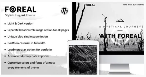 Foreal - Director, Writer WordPress Theme