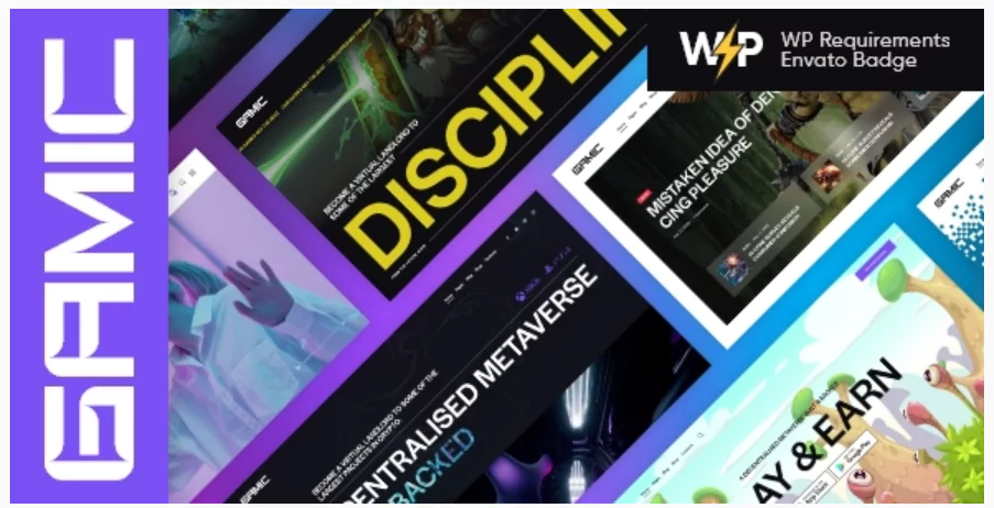 Gamic - Gaming Metaverse Game & Crypto WordPress Theme