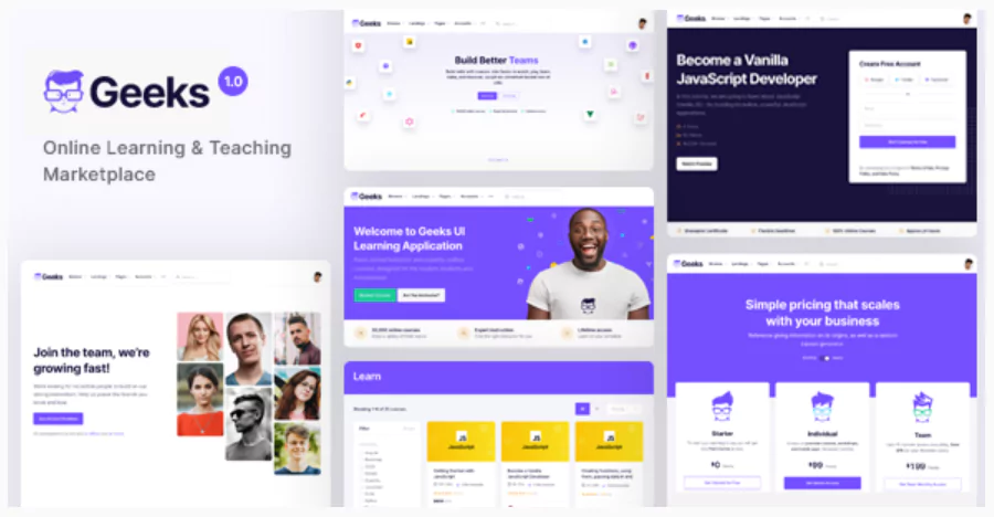 Geeks - Online Learning Marketplace WordPress Theme