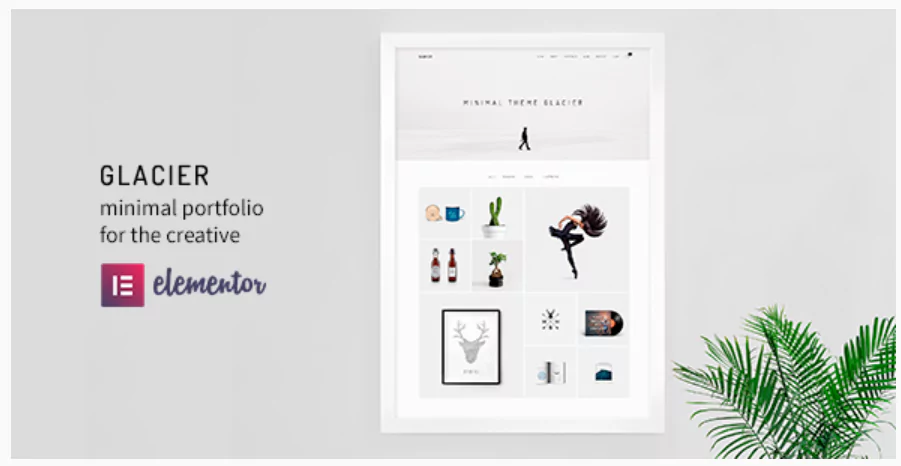 Glacier - Minimal WordPress Portfolio Theme