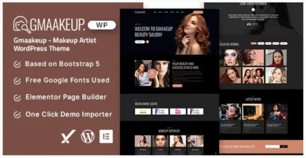 Gmaakeup - Makeup Artist WordPress Theme
