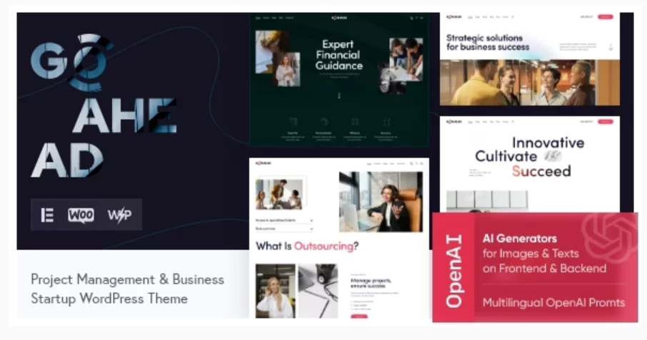 GoAhead — Business Startup WordPress Theme