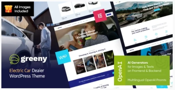 Greeny - Electric Car Dealership WordPress Theme