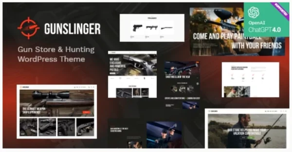 Gunslinger — Gun Store & Hunting WordPress Theme