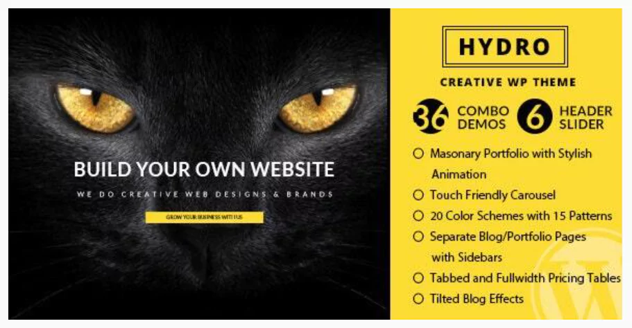 HYDRO - One Page Portfolio WordPress Theme