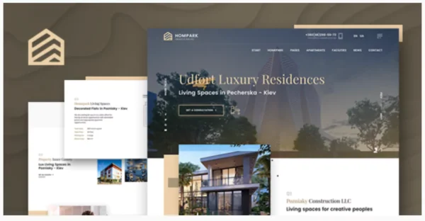 Hompark Real Estate & Luxury Homes Theme