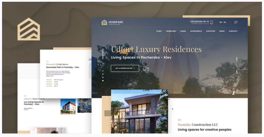 Hompark Real Estate & Luxury Homes Theme