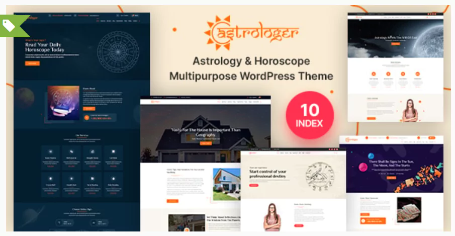 Horoscope and Astrology WordPress Theme With AI Content Generator