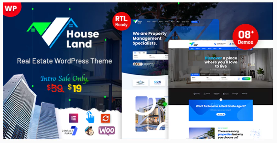 Houseland - Real Estate WordPress Theme
