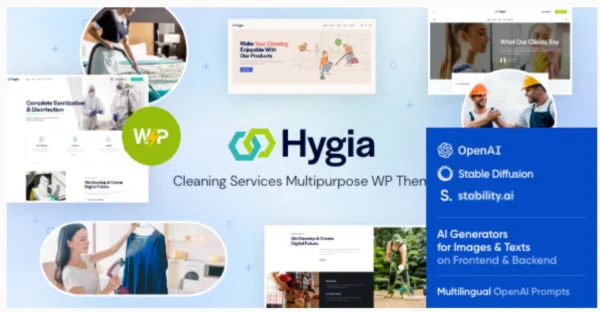 Hygia - Cleaning Services WordPress Theme