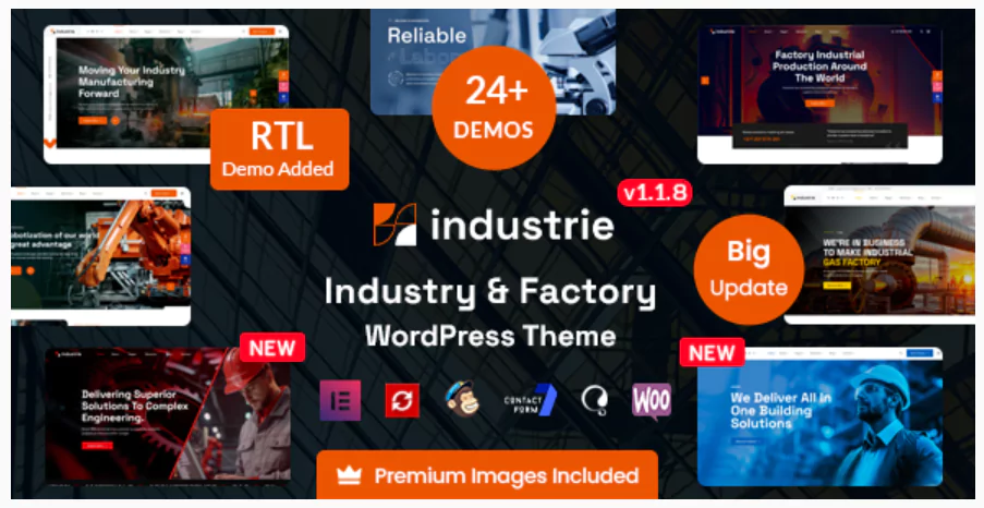 Industrie - Factory & Industry WordPress Theme