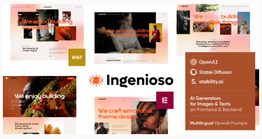 Ingenioso - Creative Agency WordPress Theme