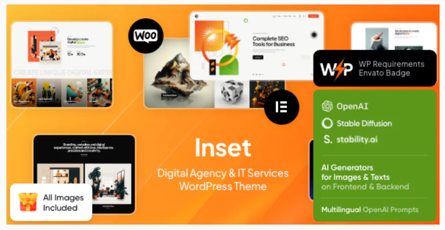 Inset - Digital Agency & IT Services WordPress Theme