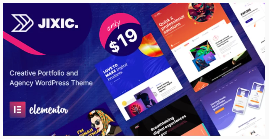 Jixic - Creative Portfolio & Agency WordPress Theme