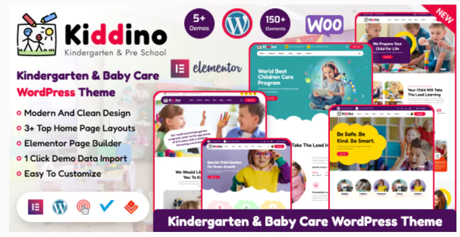 Kiddino - Kids & Kindergarten WordPress Theme