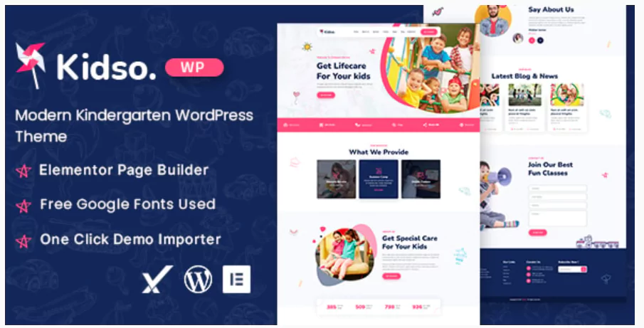 Kidso - Modern Kindergarten WordPress Theme