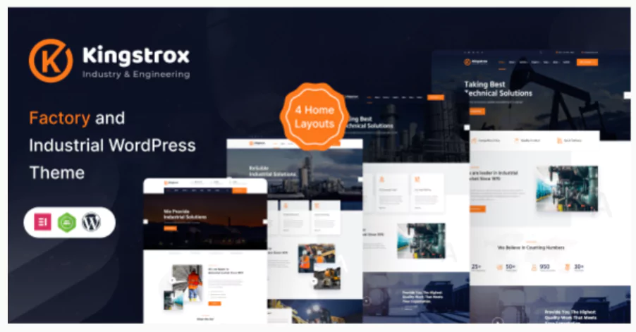 Kingstrox - Factory and Industrial Business WordPress Theme