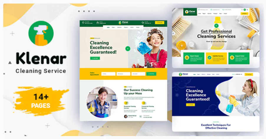 Klenar – Cleaning Services WordPress Theme + RTL