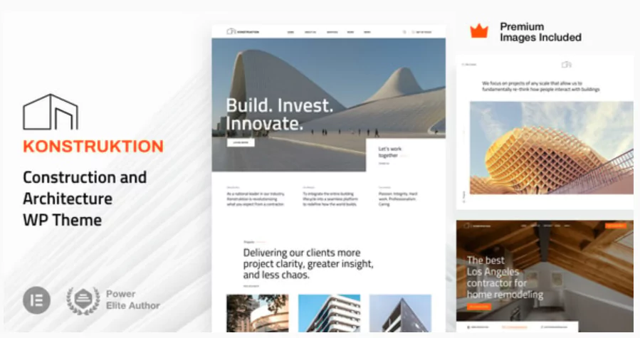 Konstruktion - Construction Architecture WordPress Theme