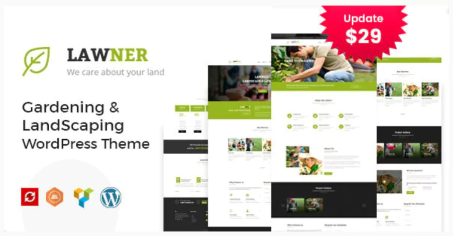 Lawner - Gardening and Landscaping WordPress theme