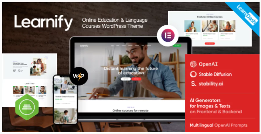 Learnify - Online Courses Education WordPress Theme