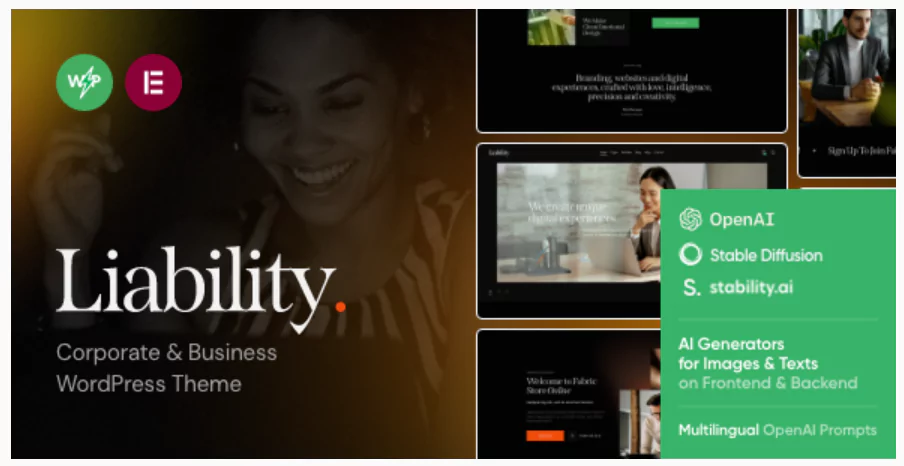 Liability Insurance & Finance WordPress Theme