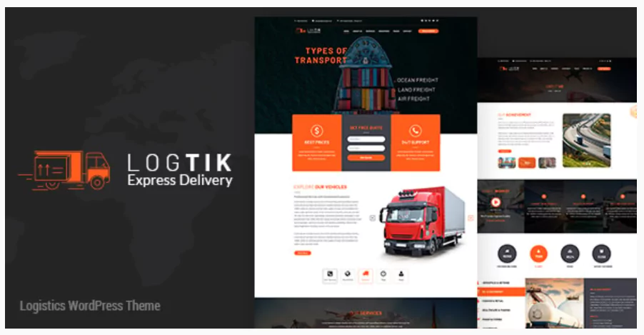 Logtik | Logistics, Transportation Theme