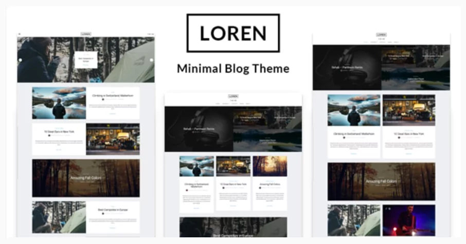 Loren - Personal Minimal WordPress Theme