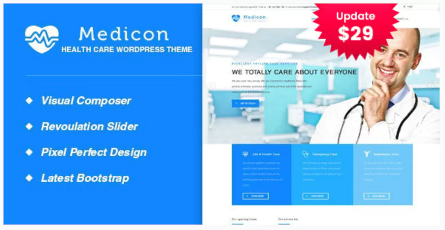 Medicon - Health and Medical WordPress Theme