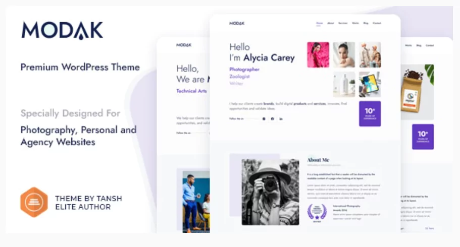 Modak - One Page WordPress Theme