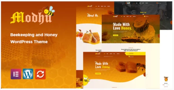 Modhu - Beekeeping and Honey WordPress Theme