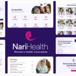 NariHealth Women's Health Consultant WordPress Theme