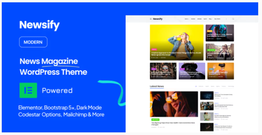 Newsify - Modern Magazine WordPress Theme