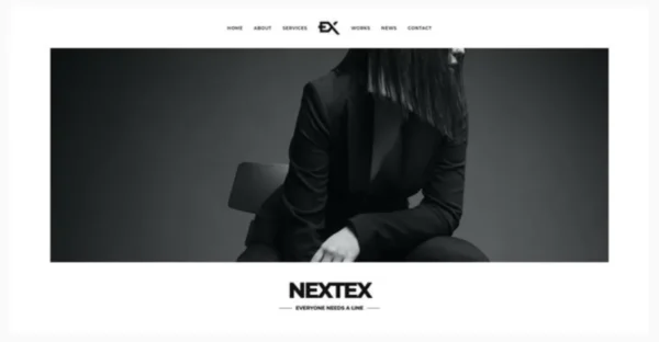 Nextex - One Page Photography WordPress Theme