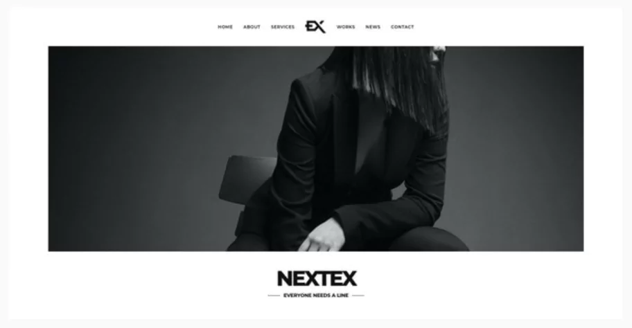 Nextex - One Page Photography WordPress Theme