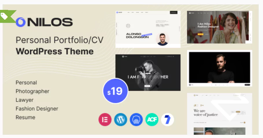 Nilos - Personal Portfolio WordPress Theme