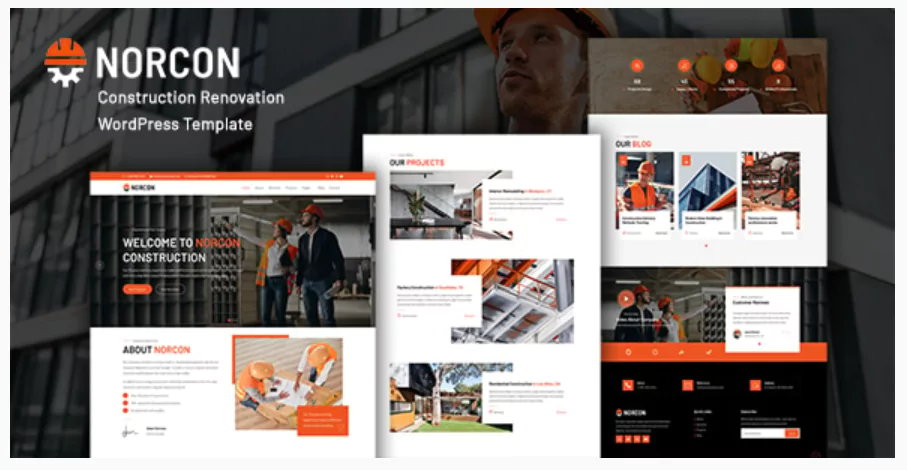 Norcon - Construction Renovation WordPress Theme Norcon - Construction Renovation WordPress Theme