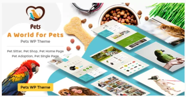 Pet World - Dog Care & Pet Shop WordPress Theme