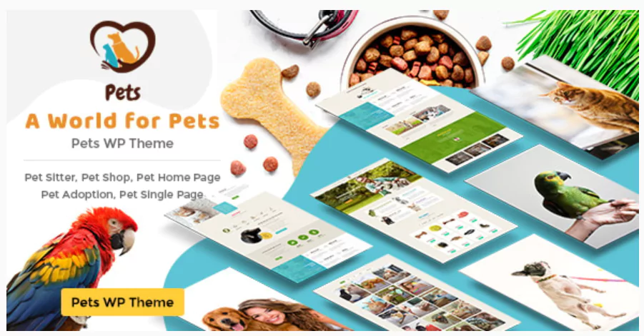 Pet World - Dog Care & Pet Shop WordPress Theme