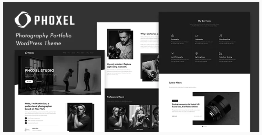 Phoxel - Photography Portfolio WordPress Theme Phoxel - Photography Portfolio WordPress Theme