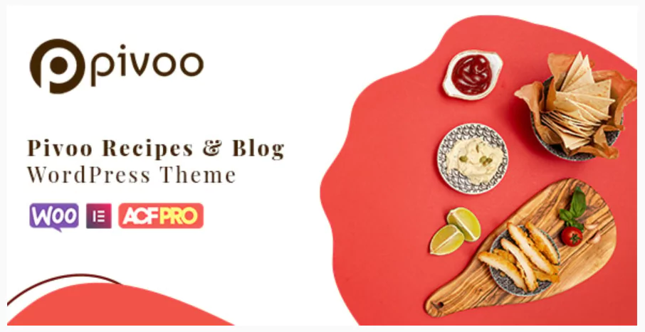 Pivoo - Food & Recipe Blog WordPress Theme
