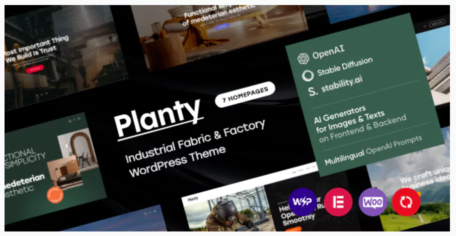 Planty - Fabric & Factory WordPress Theme Planty - Fabric & Factory WordPress Theme