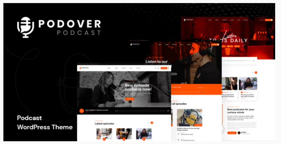 Podover - Podcast WordPress Theme