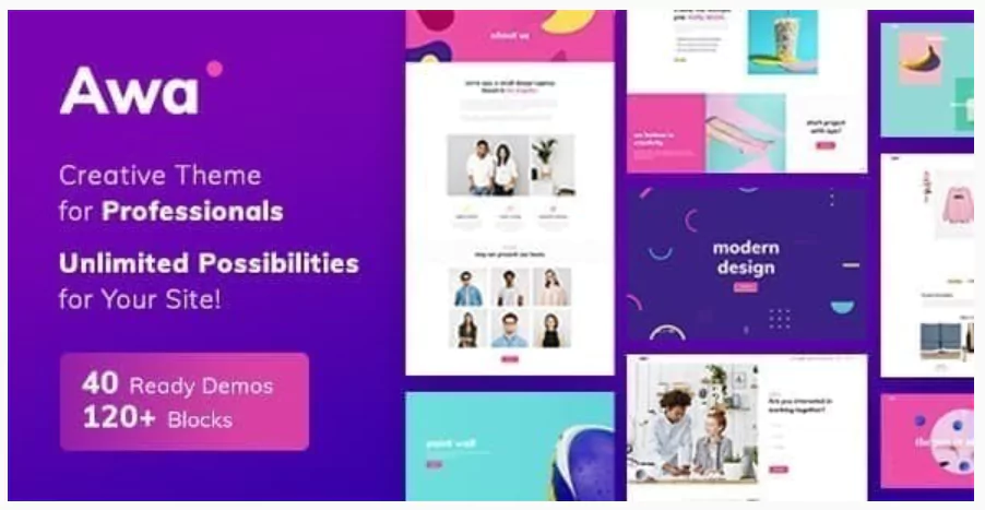 Portfolio Awa WordPress Theme