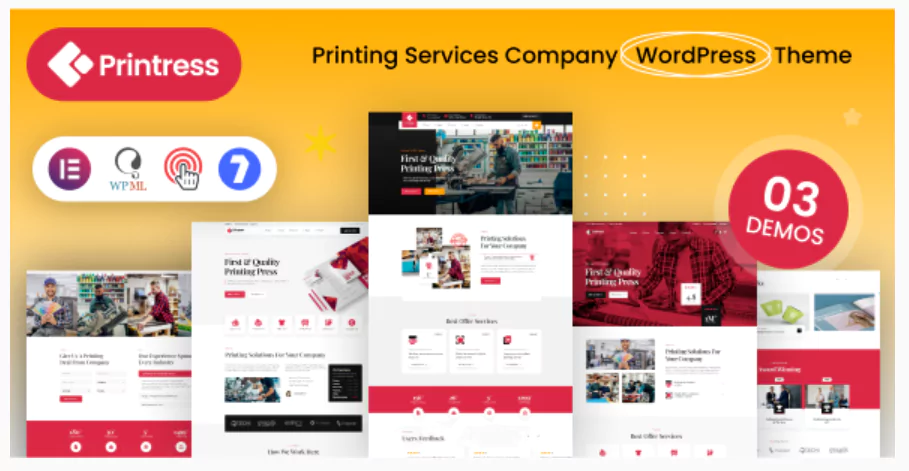 Printress - Printing Services Company WordPress